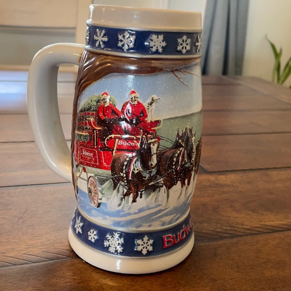 1995 Budweiser Holiday Stein